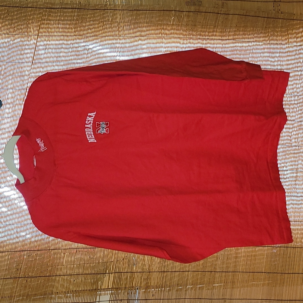 Vintage. Made in USA. Nebraska Cornhuskers. Long-sleeve mock neck. L